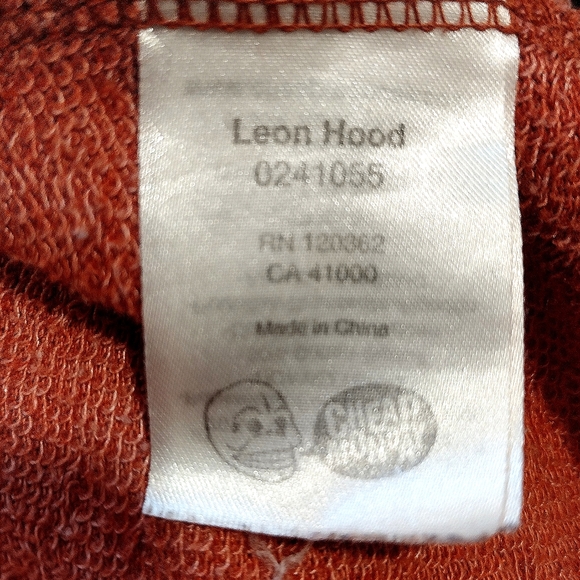 Cheap Monday | Leon Zip Hoodie in Faded Orange Grunge | Men's Small - Picture 5 of 5